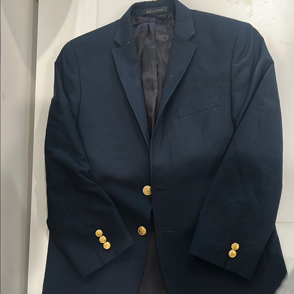 Boys Navy Blazer with Gold Buttons